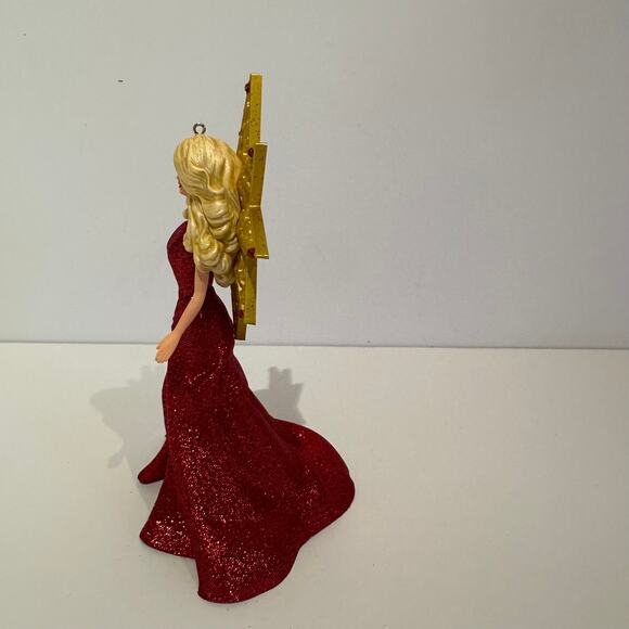 Holiday Barbie Ornament 2017 Hallmark Keepsake Collectible Christmas Tree Red - Picture 4 of 12